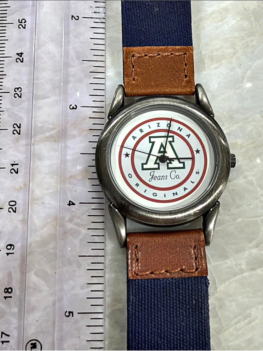 Arizona Jeans Co. Jeans Co. Men's Blue & Brown Watch